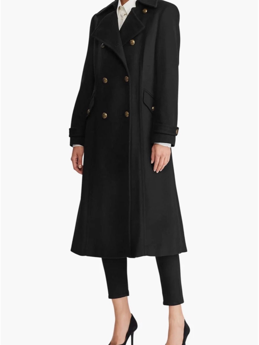 Ralph Lauren Military Wool Blend Coat